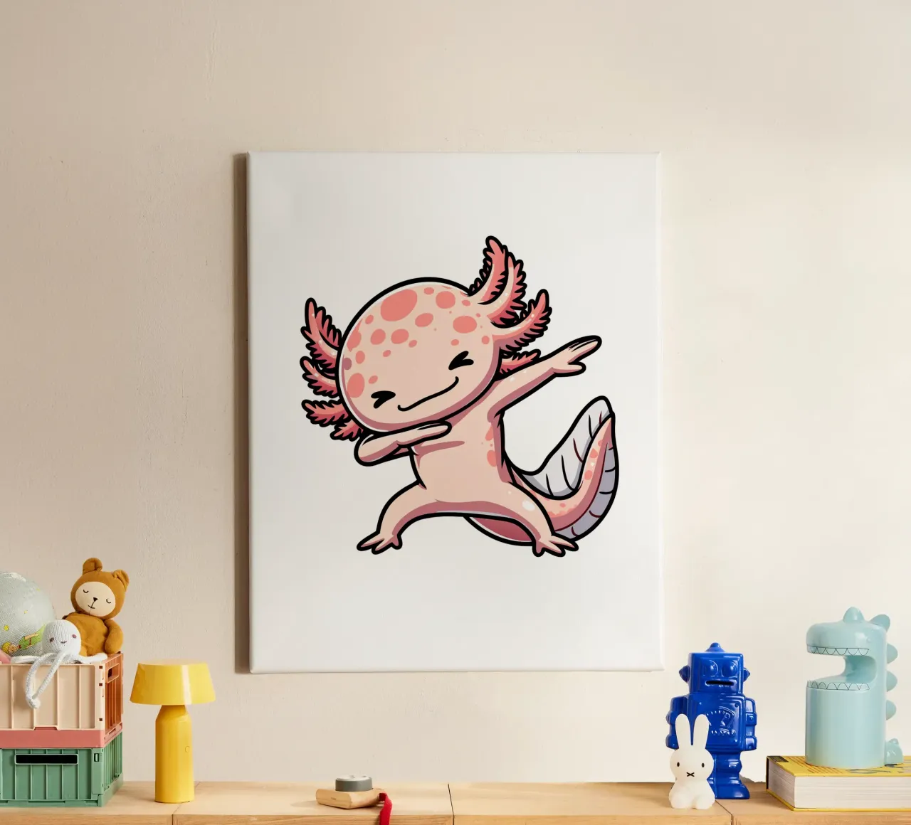 Axolotl Dab tela da edsonramosart