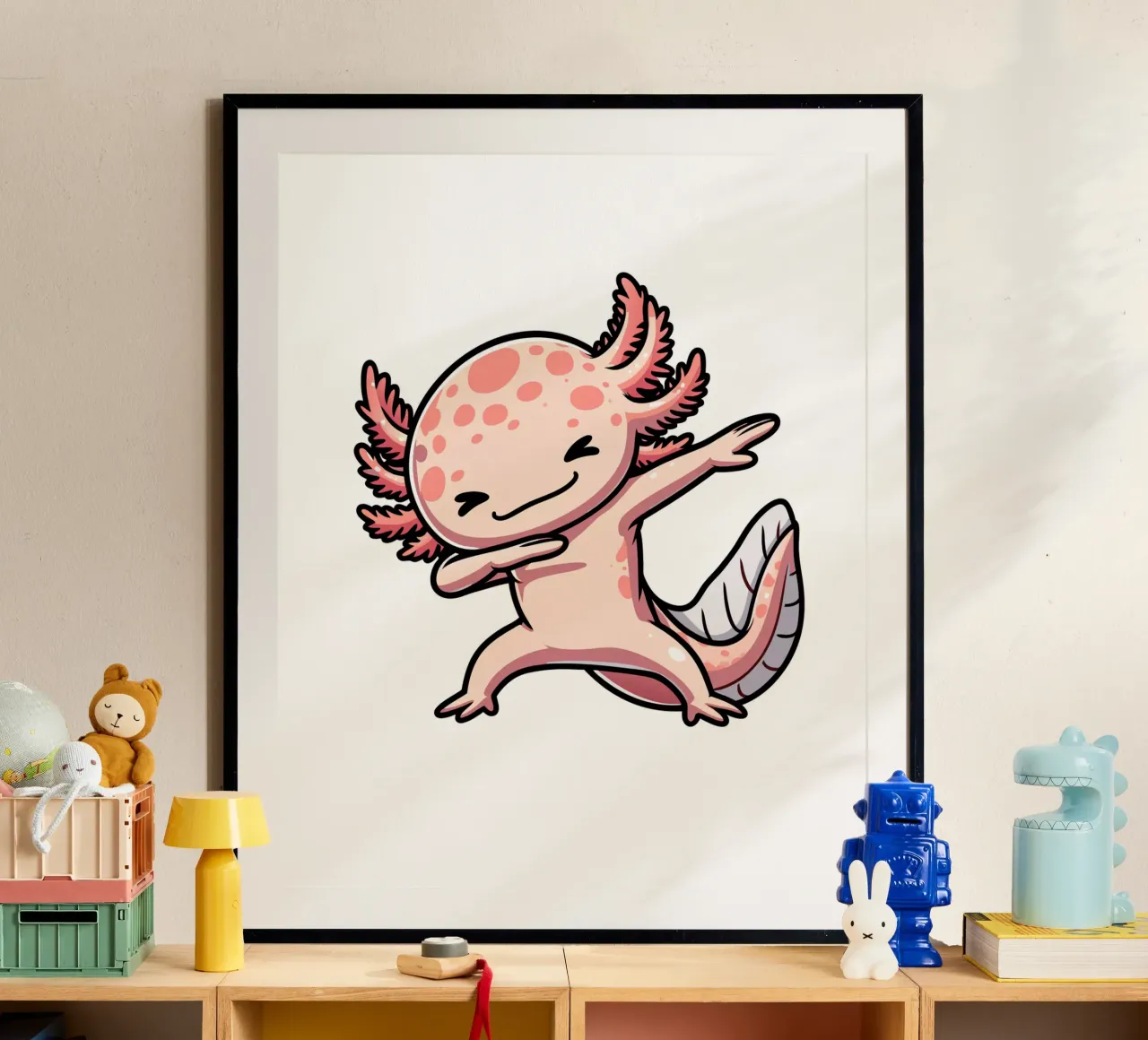 Axolotl Dab carta hahnemühle da edsonramosart