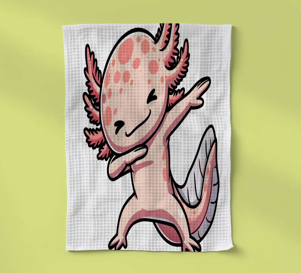 Axolotl Dab canovaccio da cucina da edsonramosart