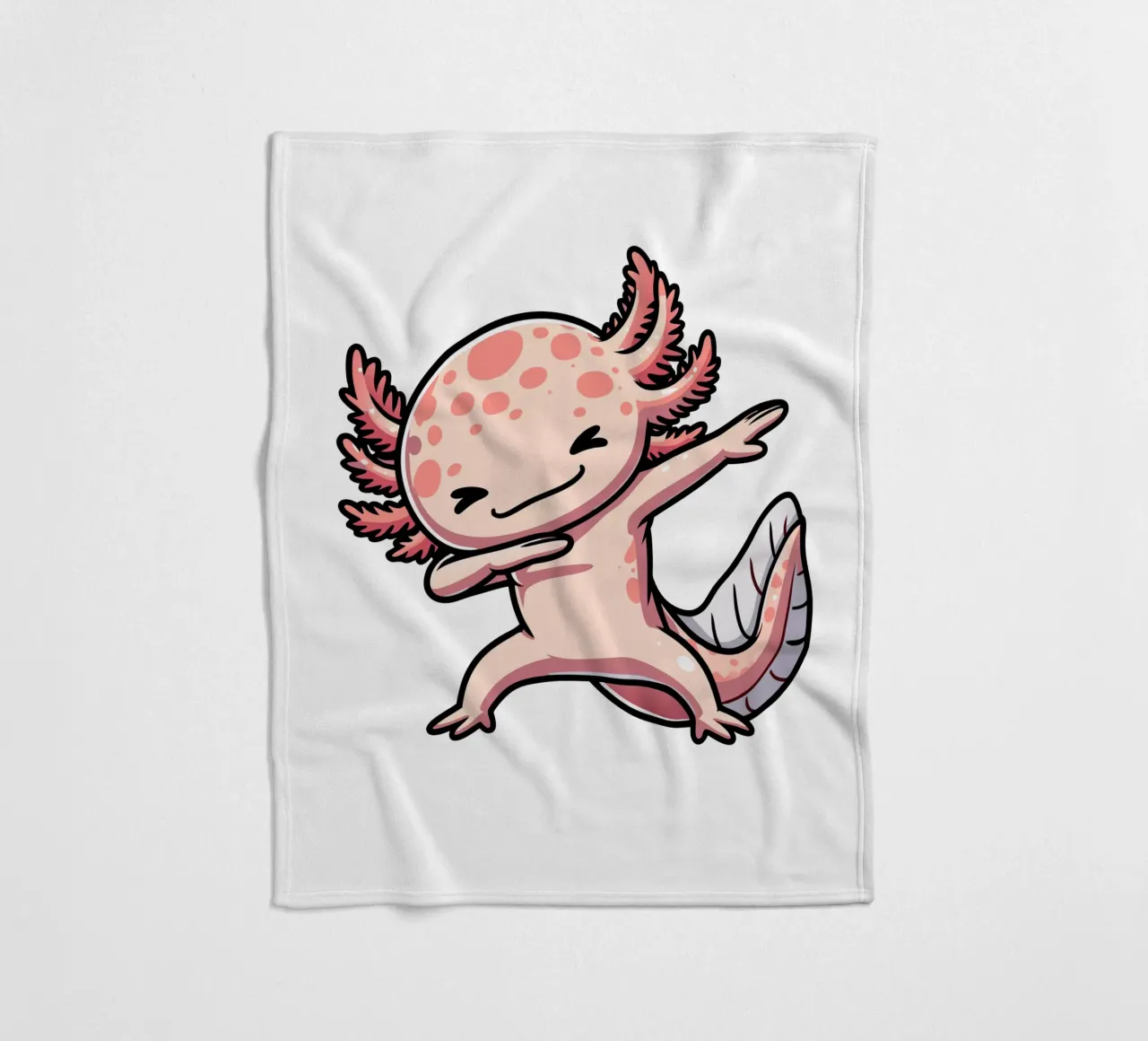 Axolotl Dab coperta in pile da edsonramosart