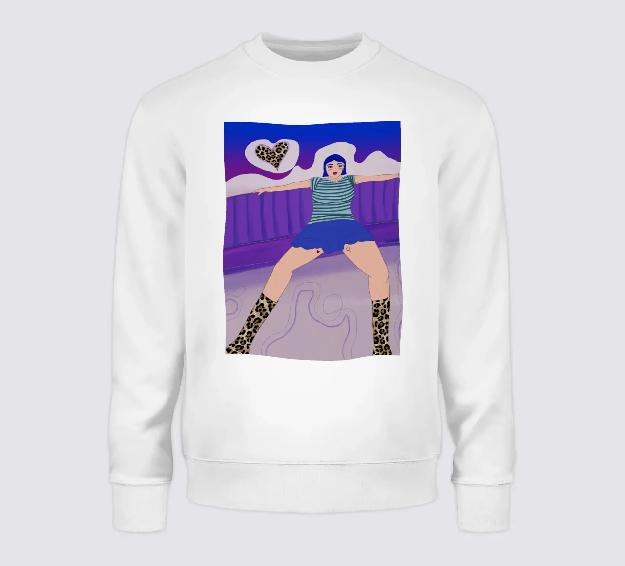 Manspreading sweatshirt by Femlouise.illustrations