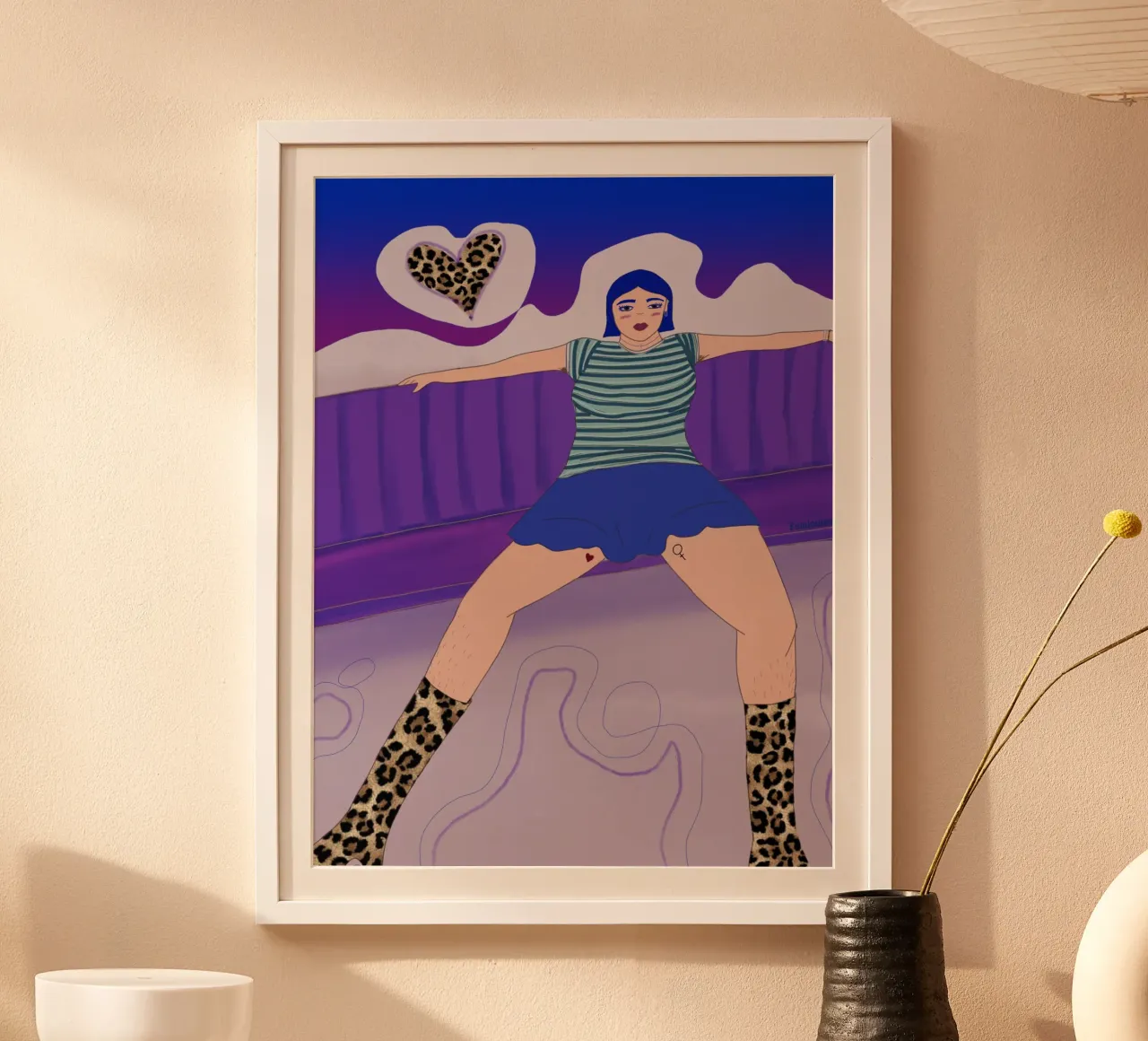 Manspreading poster da Femlouise.illustrations