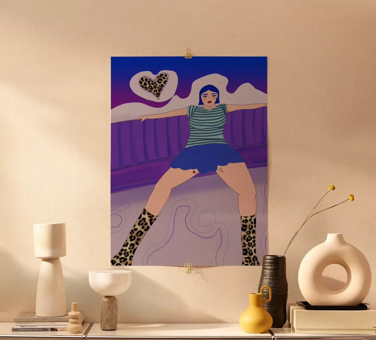 Manspreading poster da Femlouise.illustrations