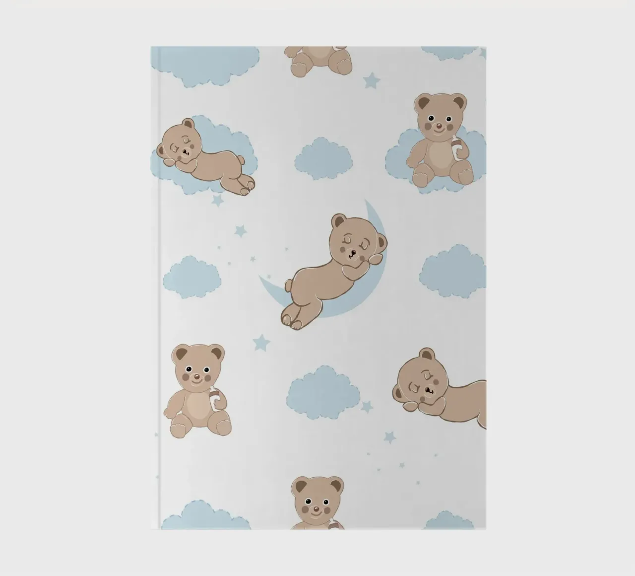 Cute bears with clouds notebook by gulsengunel