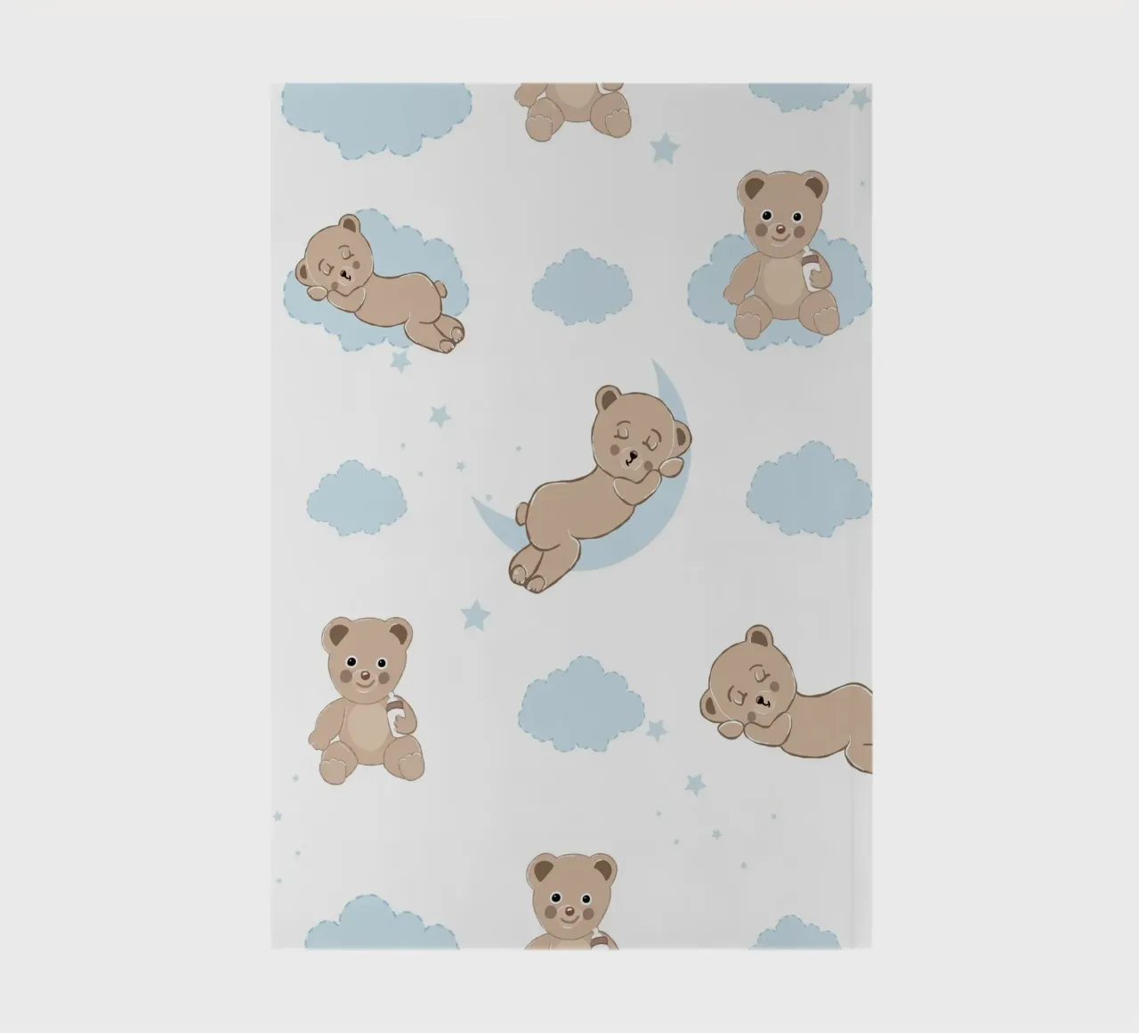 Cute bears with clouds notebook by gulsengunel
