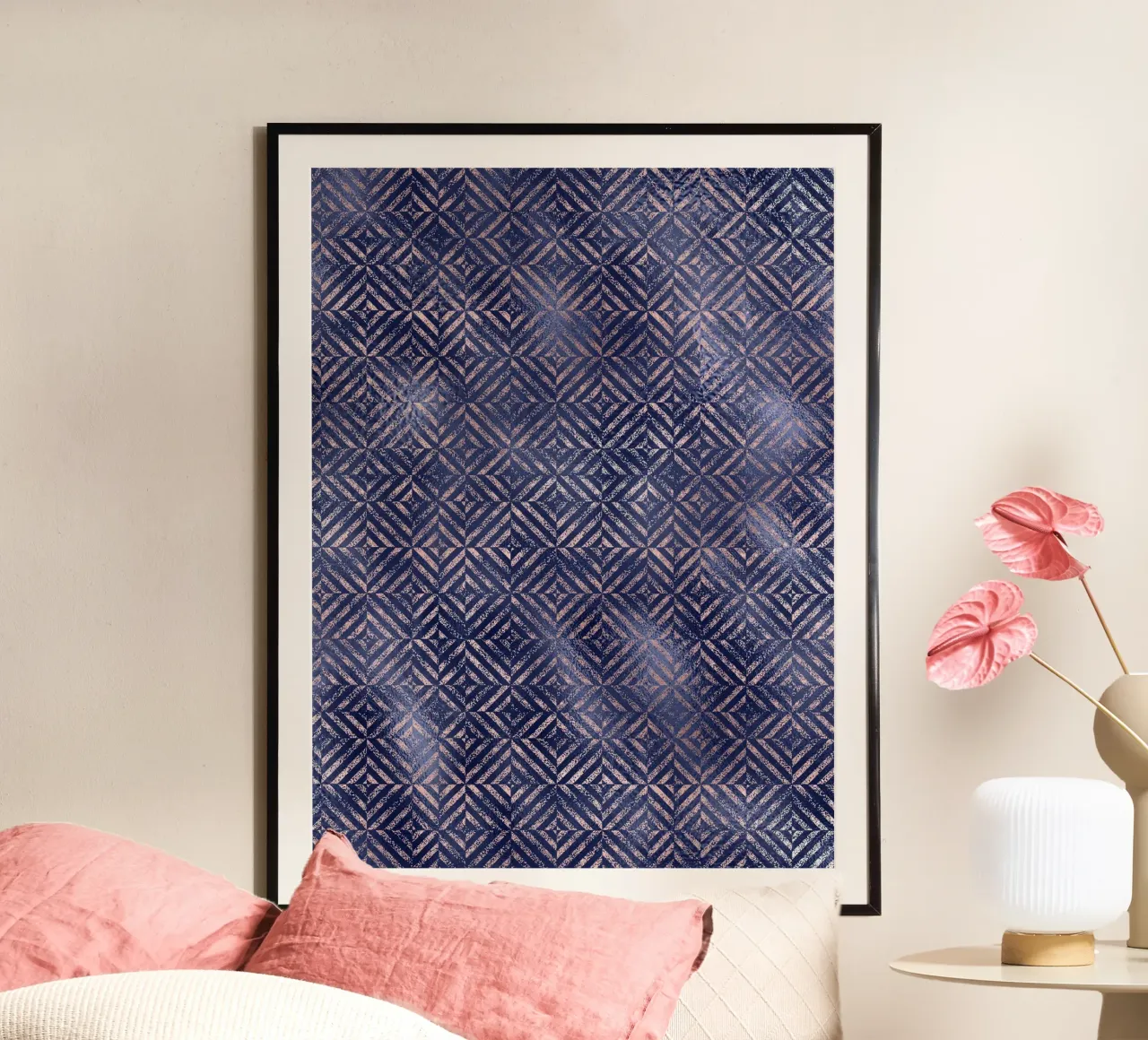 Blush & Navy 1 poster da Yaso Design & Art