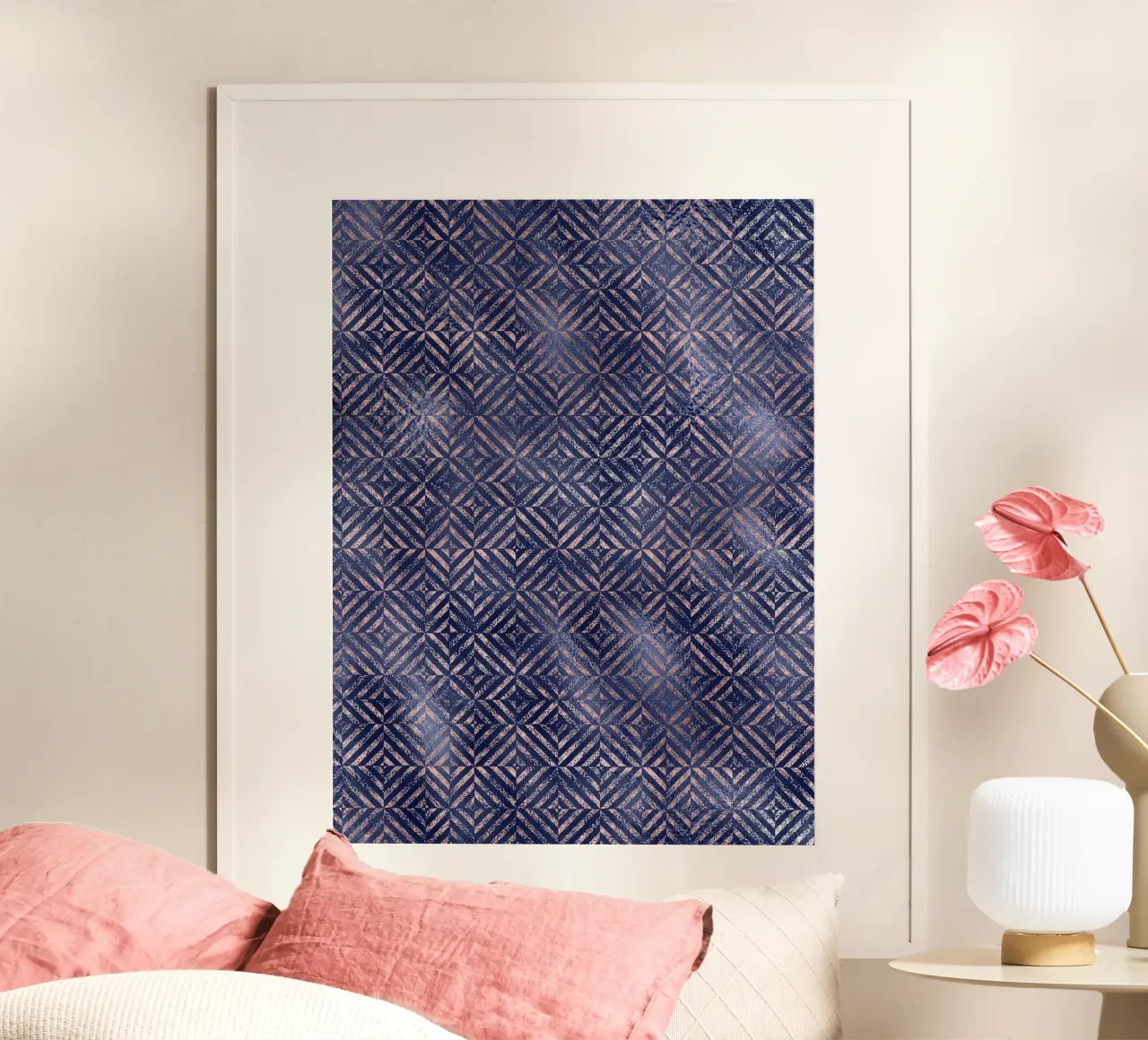 Blush & Navy 1 poster da Yaso Design & Art