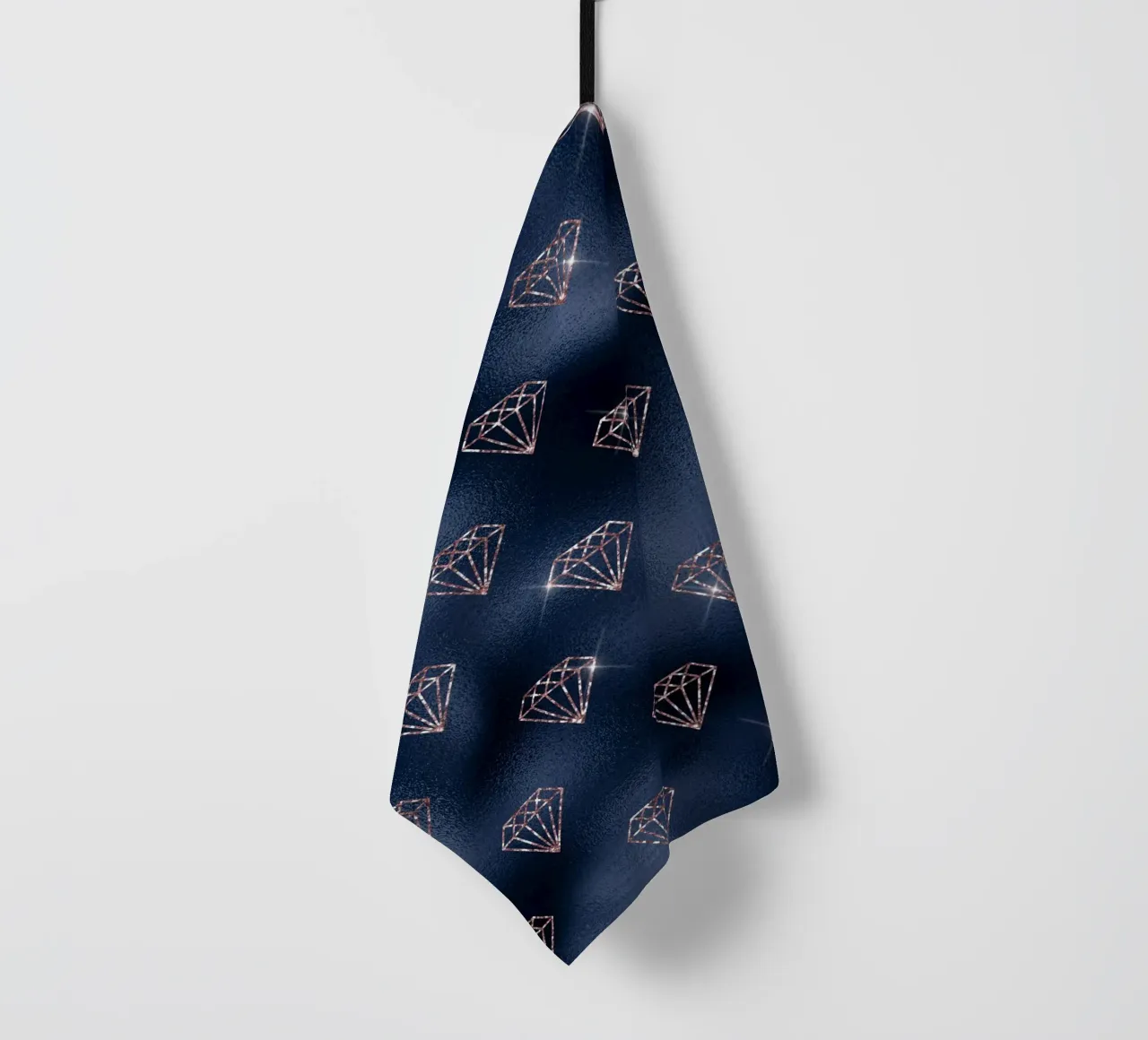 Blush & Navy 2 canovaccio da cucina da Yaso Design & Art