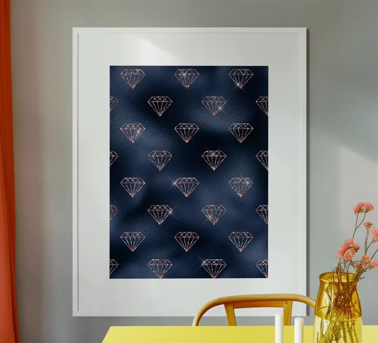 Blush & Navy 2 poster da Yaso Design & Art