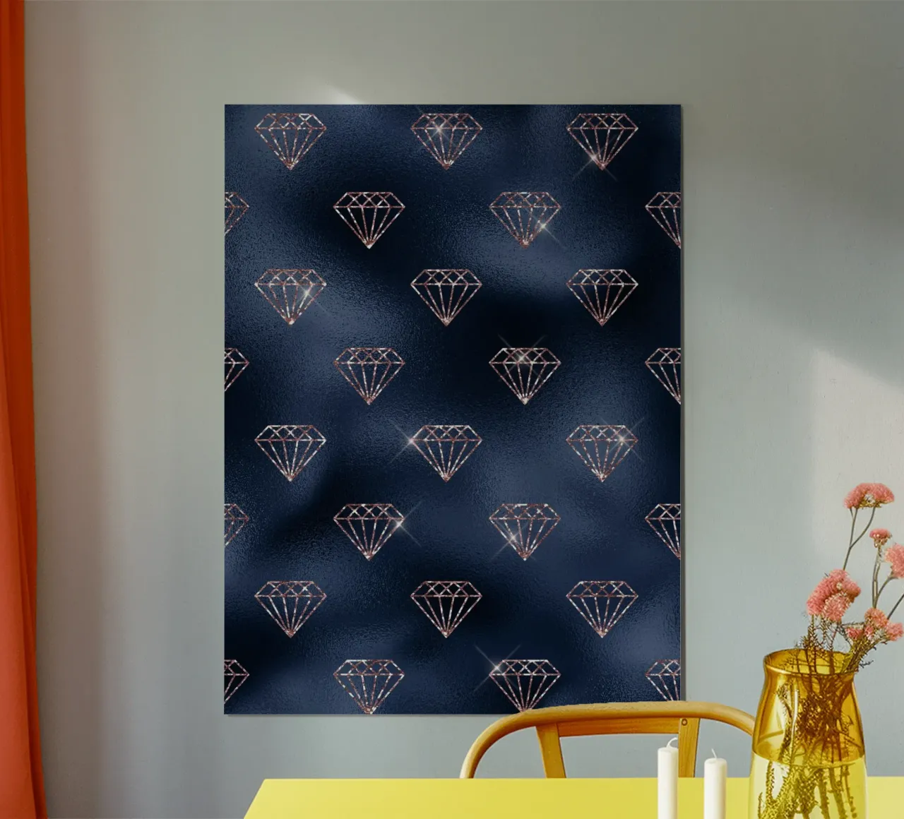 Blush & Navy 2 poster da Yaso Design & Art