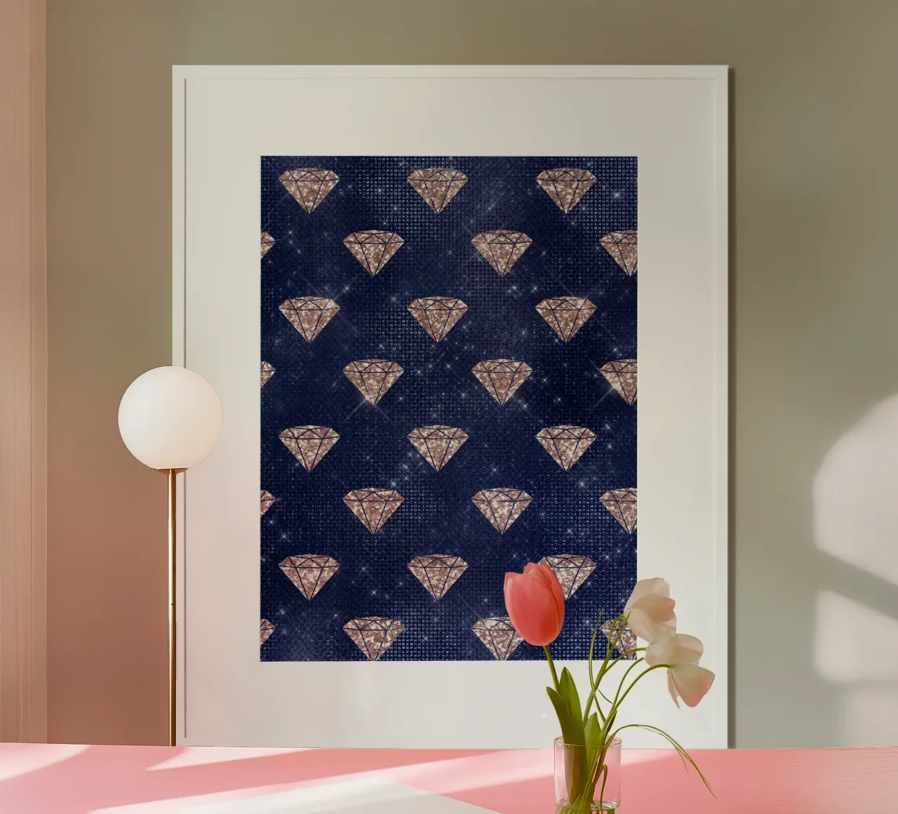 Blush & Navy 3 poster da Yaso Design & Art