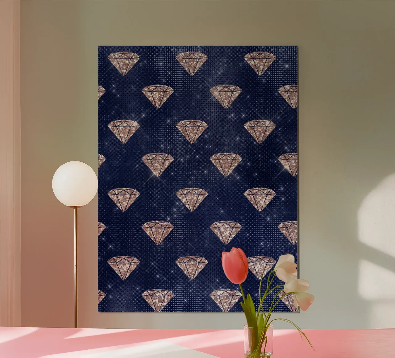 Blush & Navy 3 poster da Yaso Design & Art