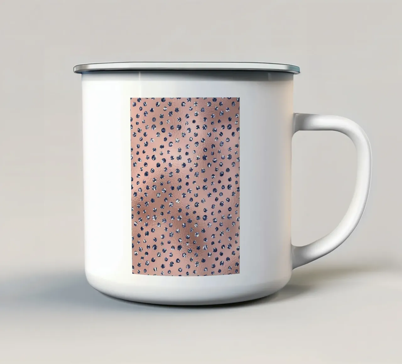 Blush & Navy 5 tazza in smalto da Yaso Design & Art