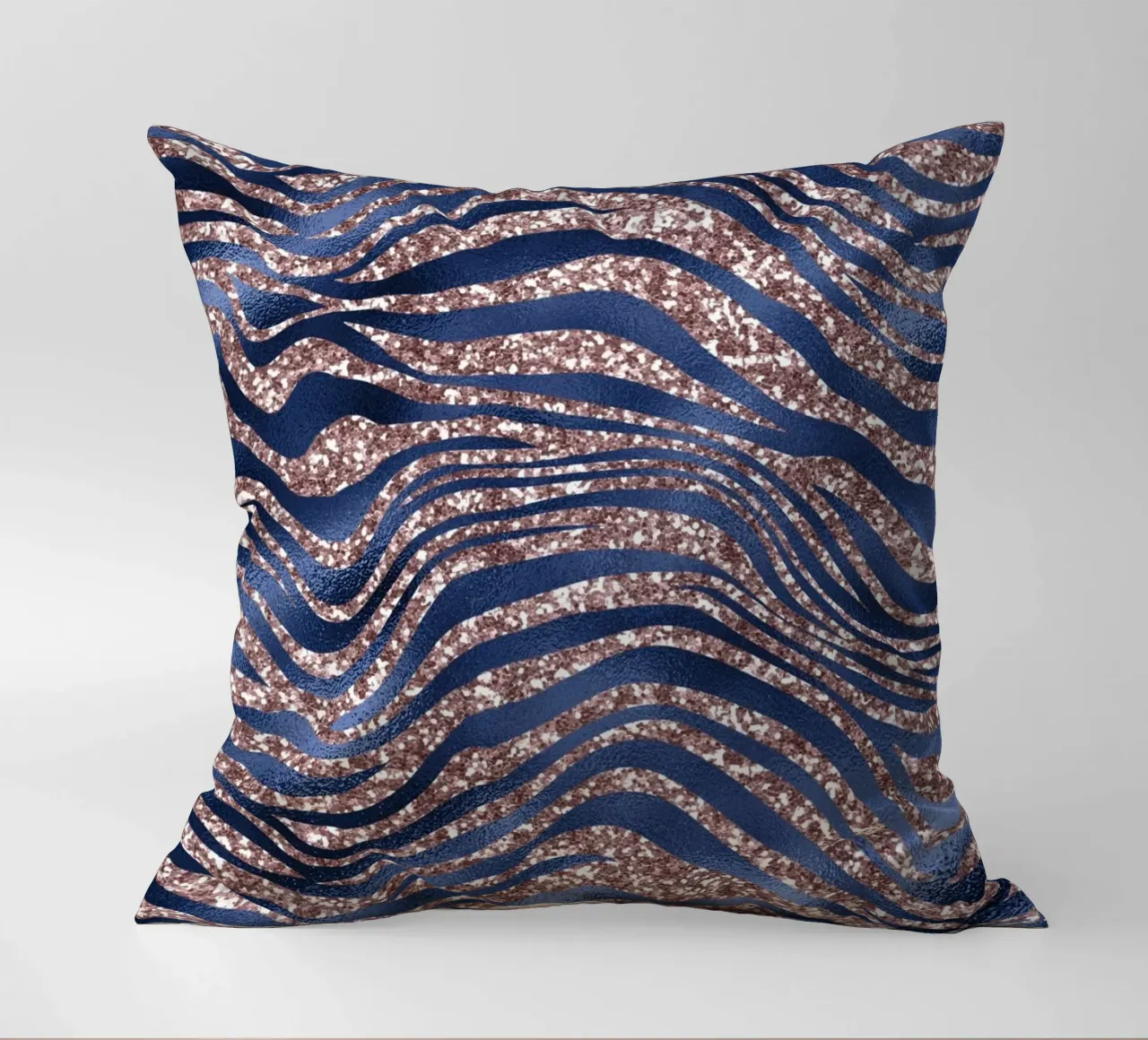 Blush & Navy Animal Pattern 7 cuscino da Yaso Design Animal