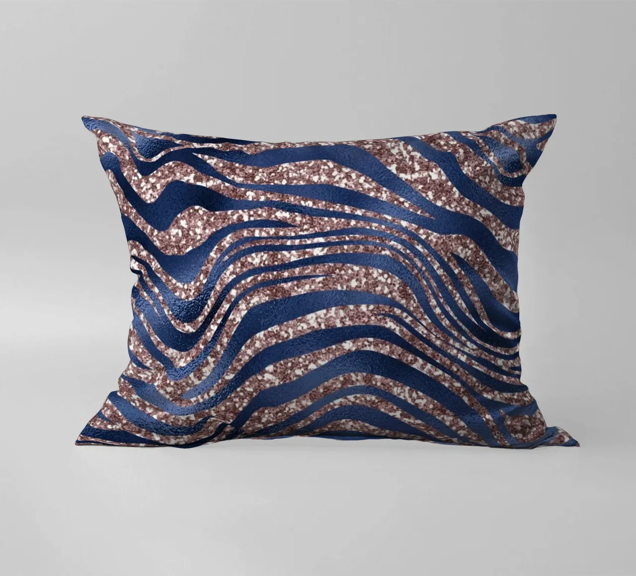 Blush & Navy Animal Pattern 7 cuscino da Yaso Design Animal
