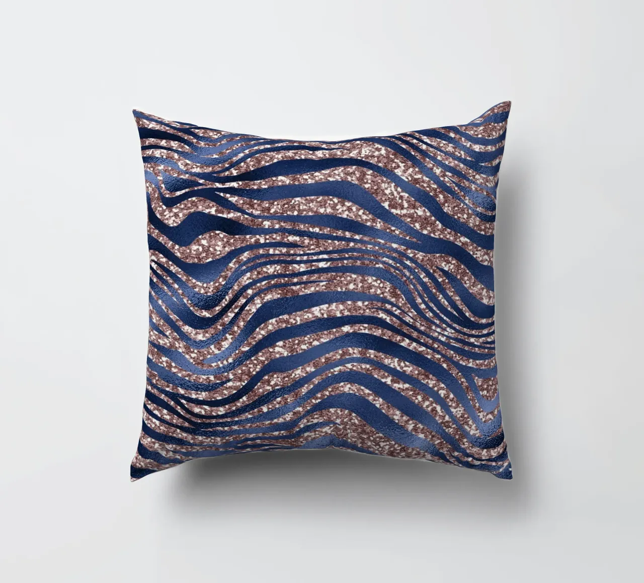 Blush & Navy Animal Pattern 7 cuscino da Yaso Design Animal