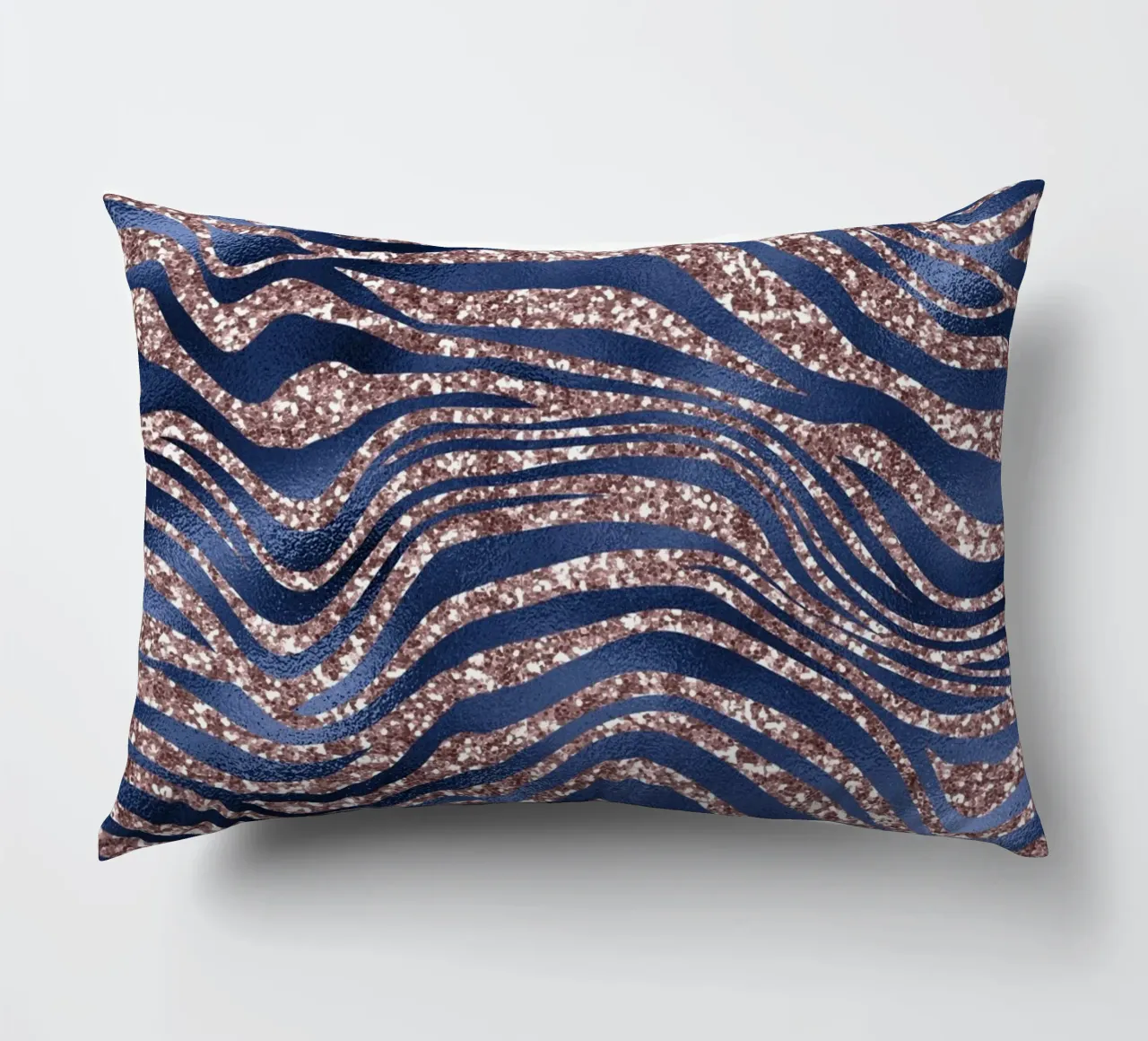 Blush & Navy Animal Pattern 7 cuscino da Yaso Design Animal