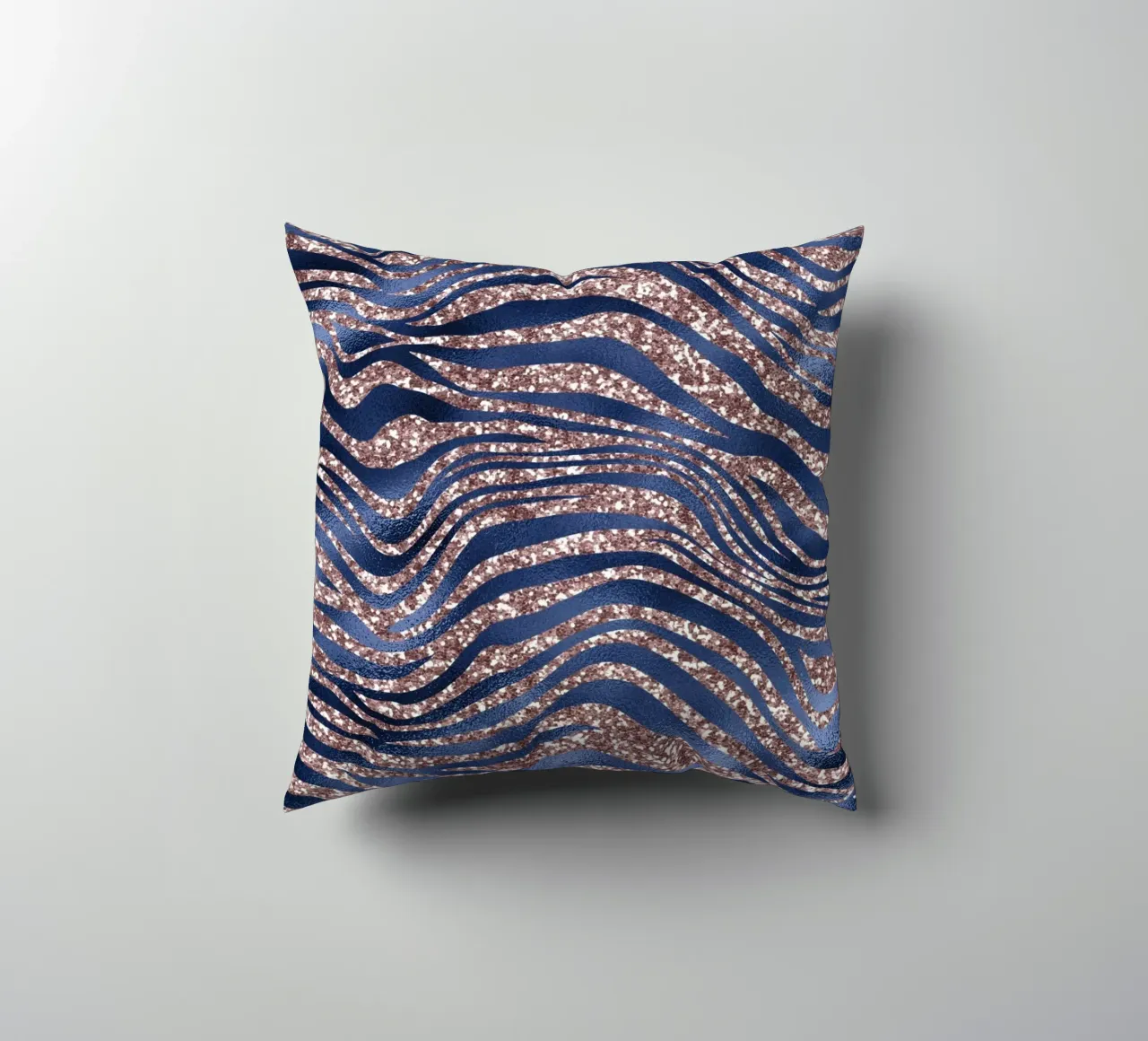 Blush & Navy Animal Pattern 7 cuscino da Yaso Design Animal