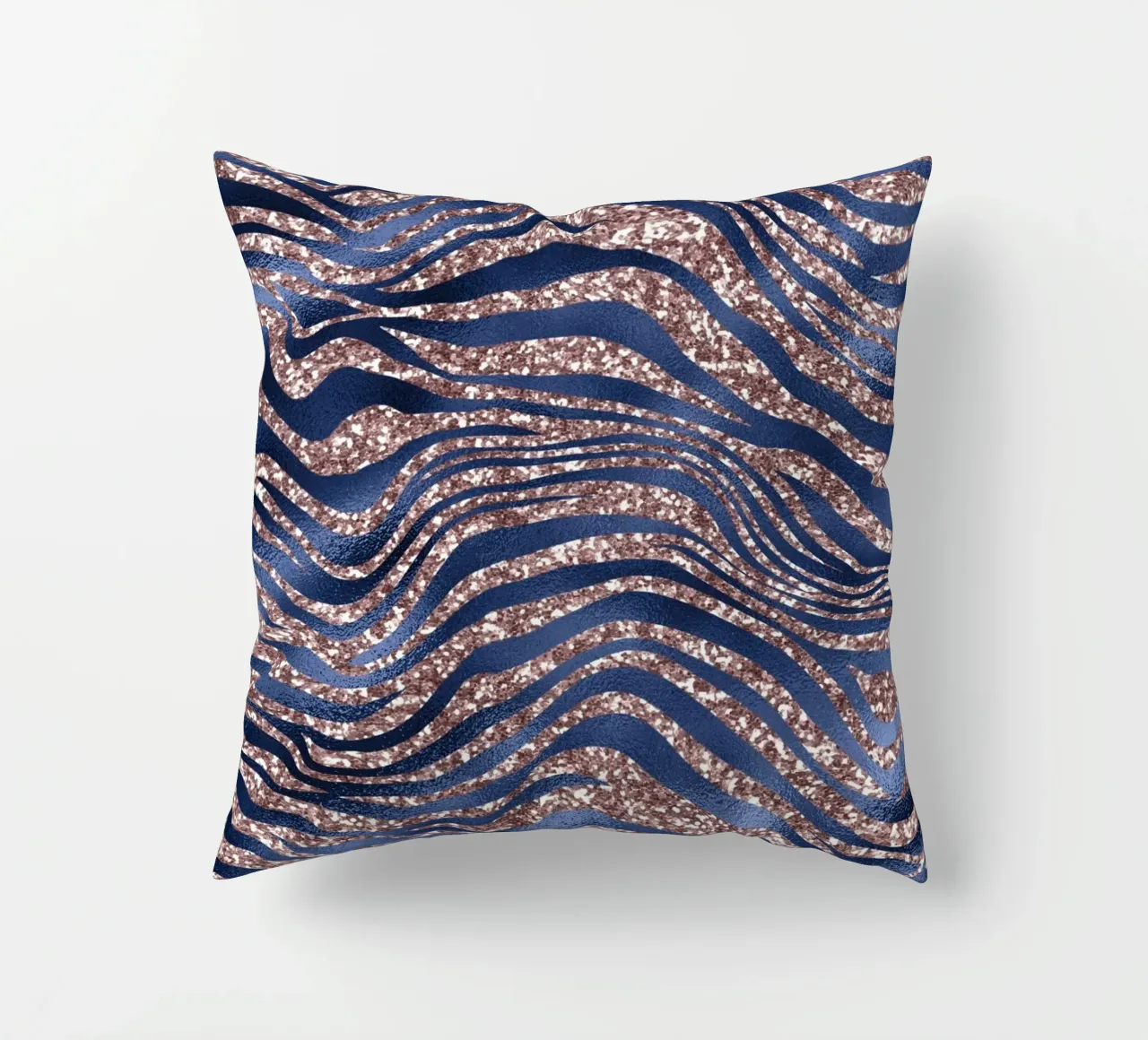 Blush & Navy Animal Pattern 7 cuscino da Yaso Design Animal