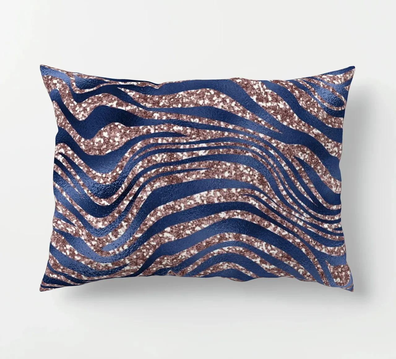 Blush & Navy Animal Pattern 7 cuscino da Yaso Design Animal