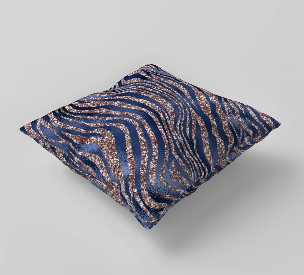 Blush & Navy Animal Pattern 7 cuscino da Yaso Design Animal