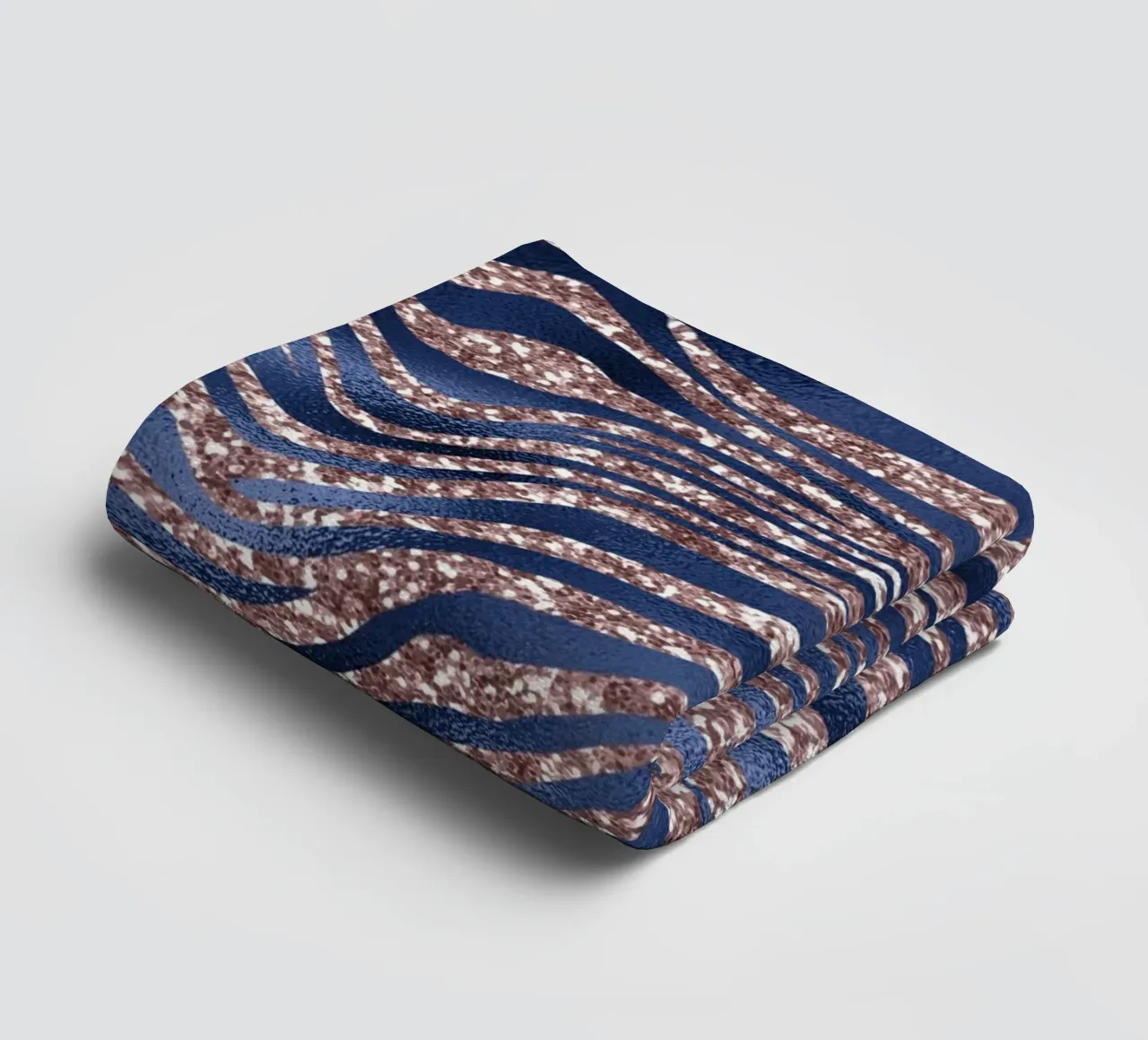 Blush & Navy Animal Pattern 7 asciugamano da bagno da Yaso Design Animal