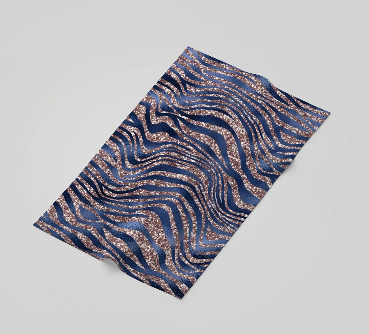 Blush & Navy Animal Pattern 7 telo mare da Yaso Design Animal