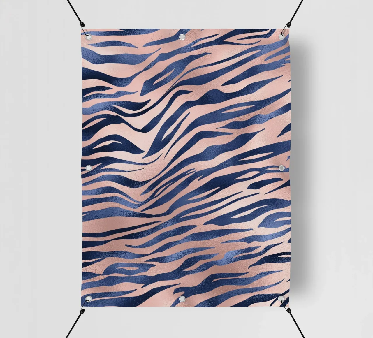 Blush & Navy Animal Pattern 8 telo in pvc da Yaso Design Animal