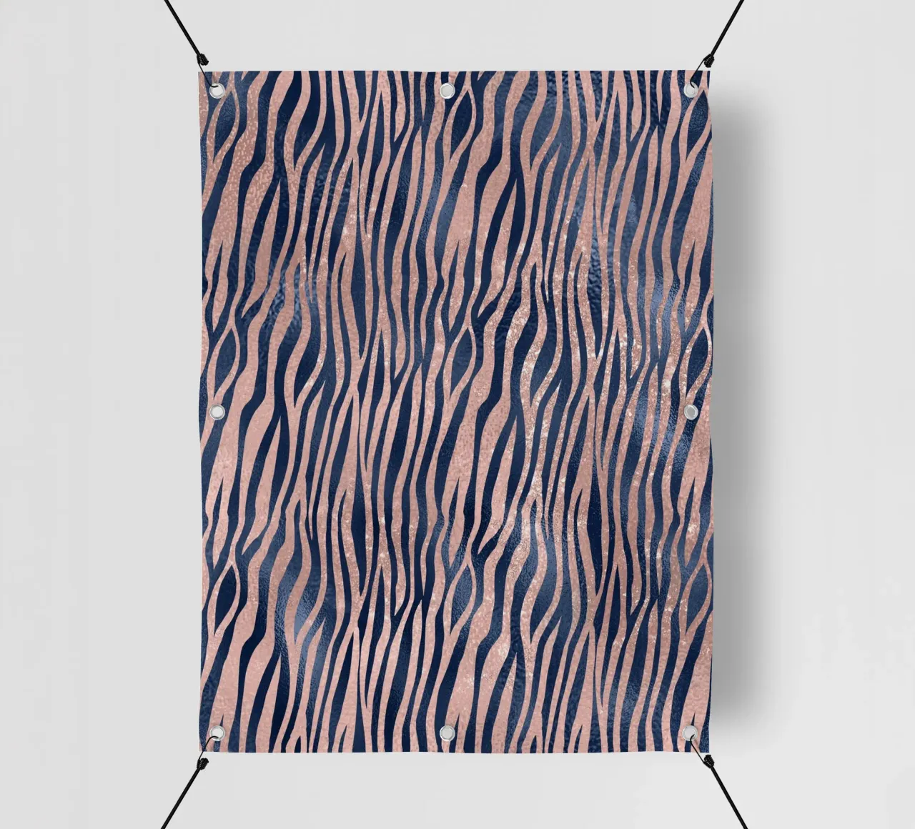 Blush & Navy Animal Pattern 9 telo in pvc da Yaso Design Animal