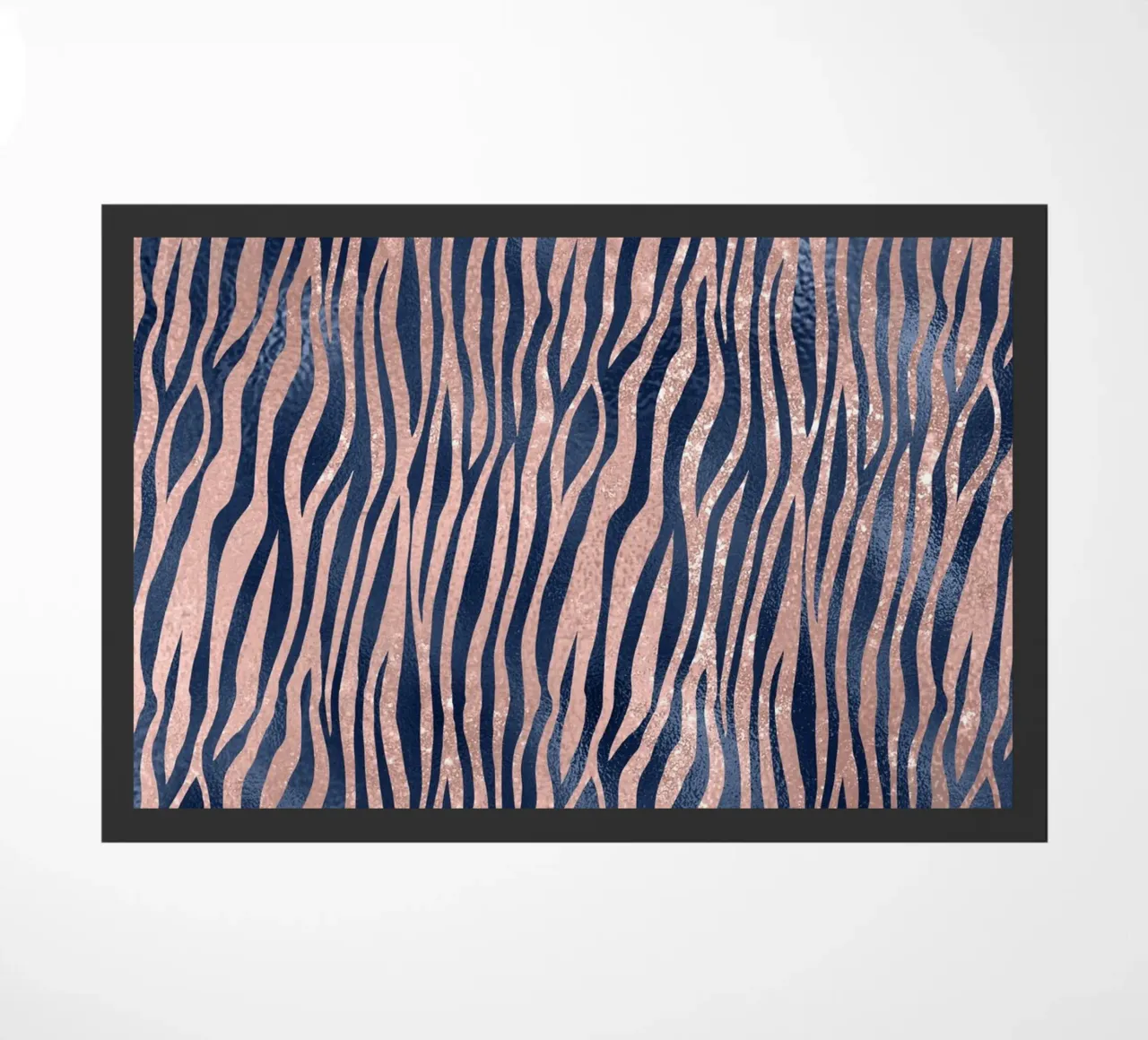 Blush & Navy Animal Pattern 9 zerbino da Yaso Design Animal