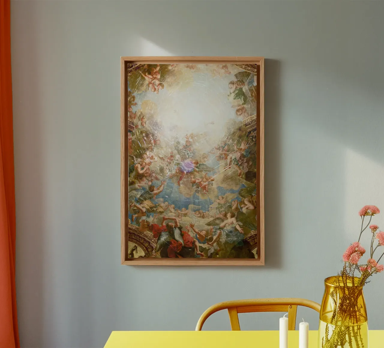 Failed attempts at photographing God canvas with Floater frame by undarstellbar Christliche Poster