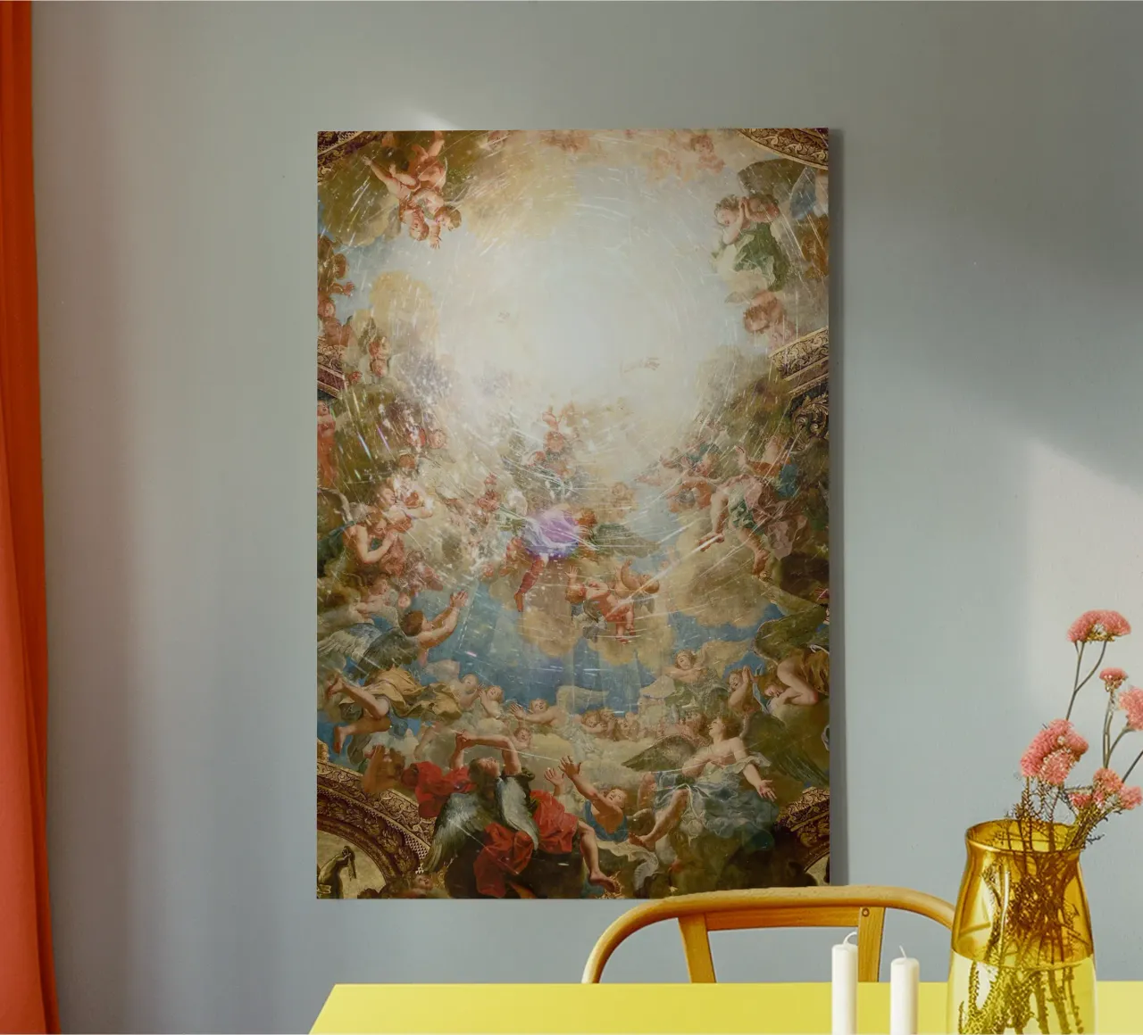 Failed attempts at photographing God canvas with Floater frame by undarstellbar Christliche Poster