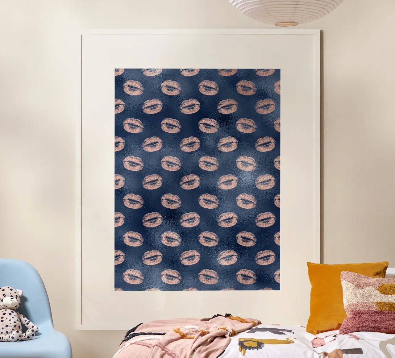 Blush & Navy 10 poster da Yaso Design & Art