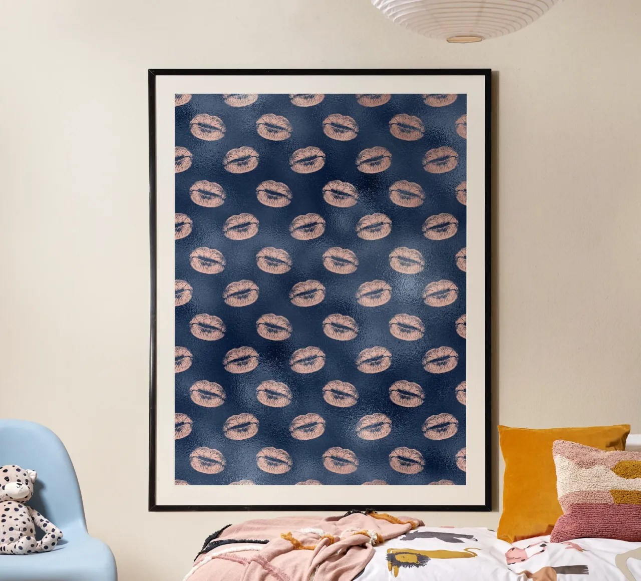 Blush & Navy 10 poster da Yaso Design & Art
