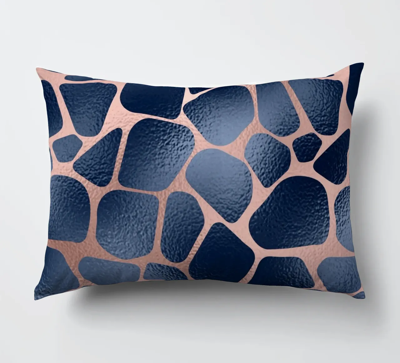 Blush & Navy Animal Pattern 11 cuscino da Yaso Design Animal