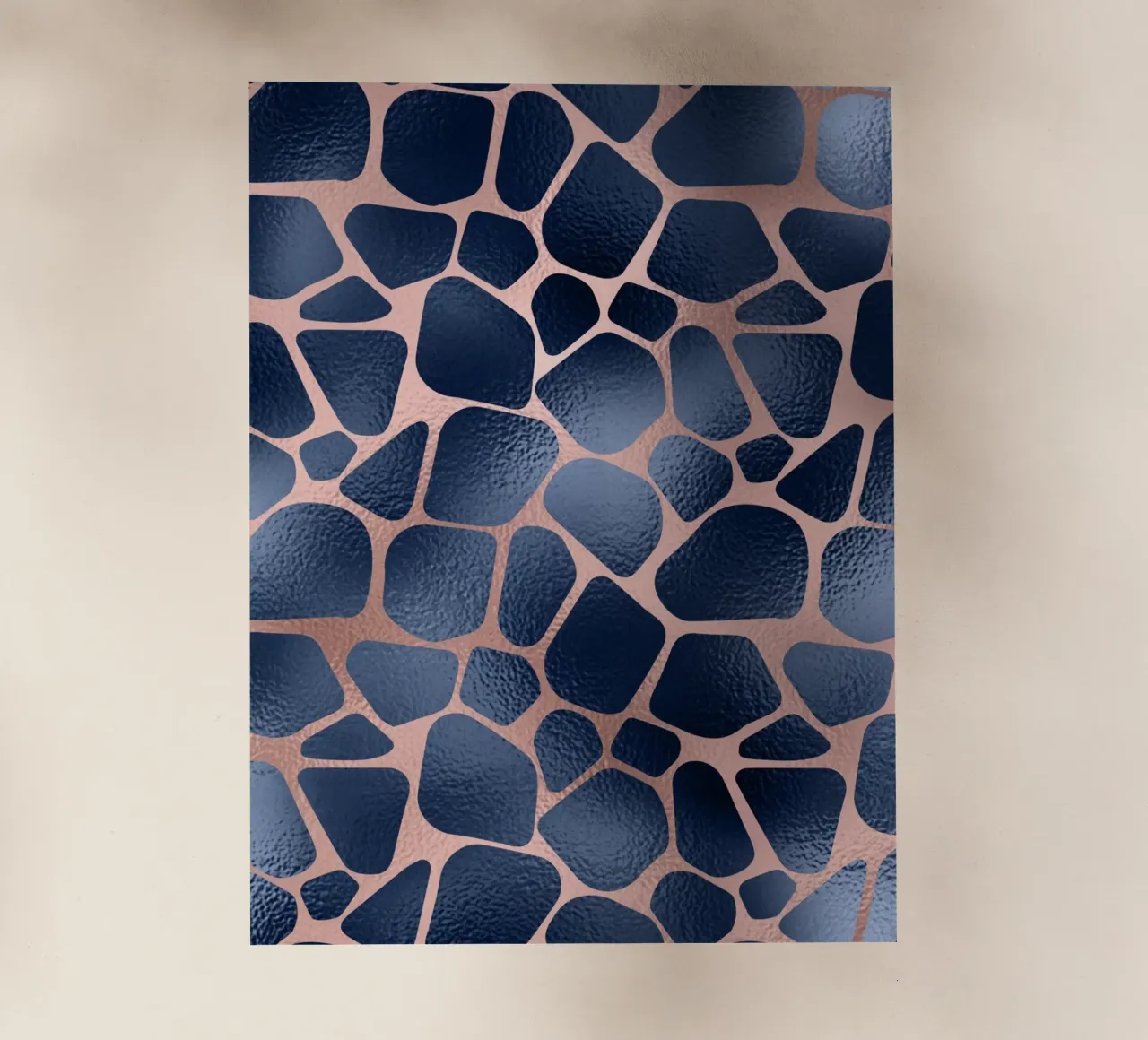 Blush & Navy Animal Pattern 11 pellicola backlit da Yaso Design Animal