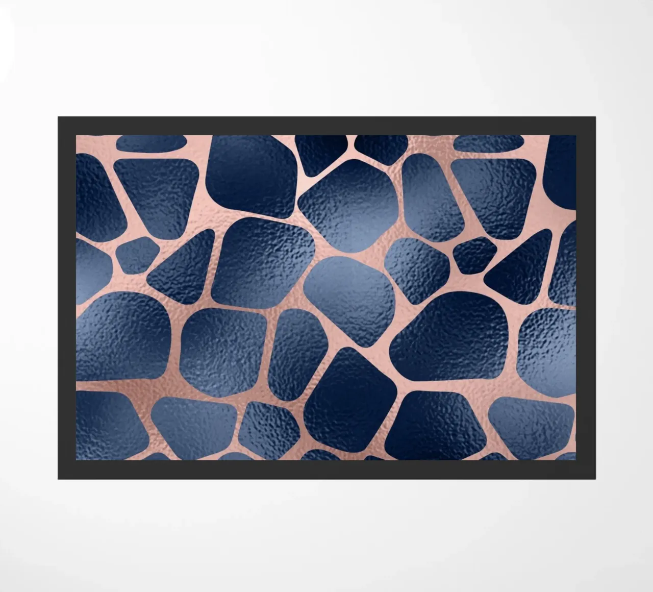 Blush & Navy Animal Pattern 11 zerbino da Yaso Design Animal