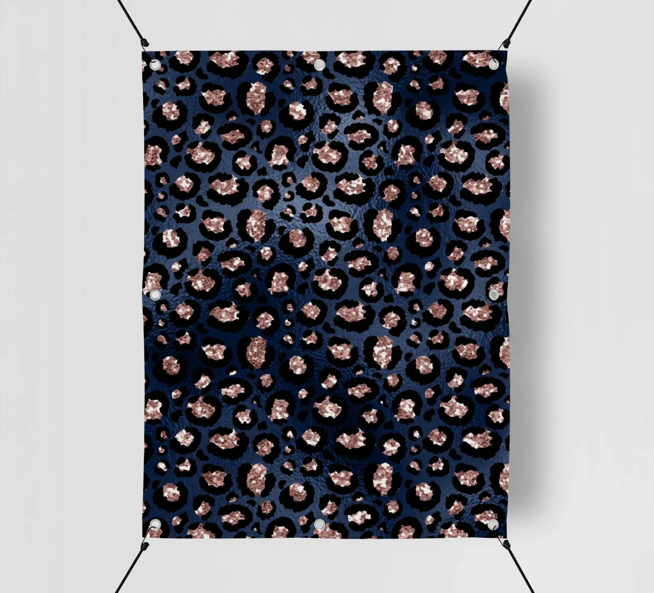 Blush & Navy Animal Pattern 14 telo in pvc da Yaso Design Animal