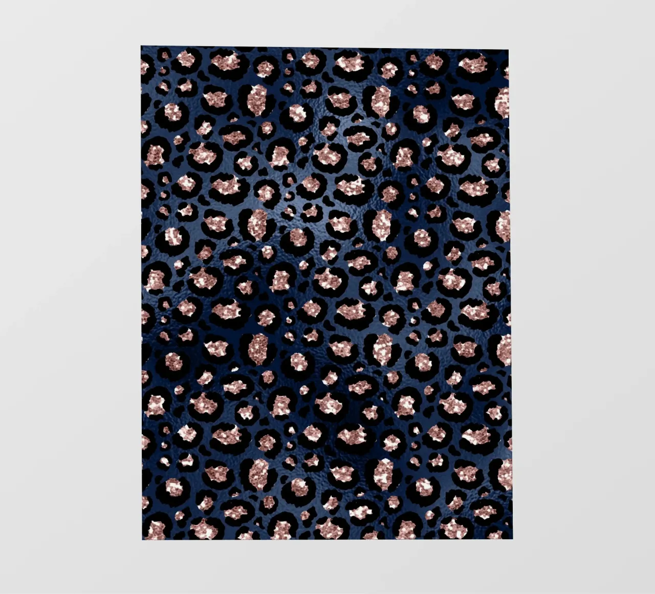 Blush & Navy Animal Pattern 14 telo in pvc da Yaso Design Animal