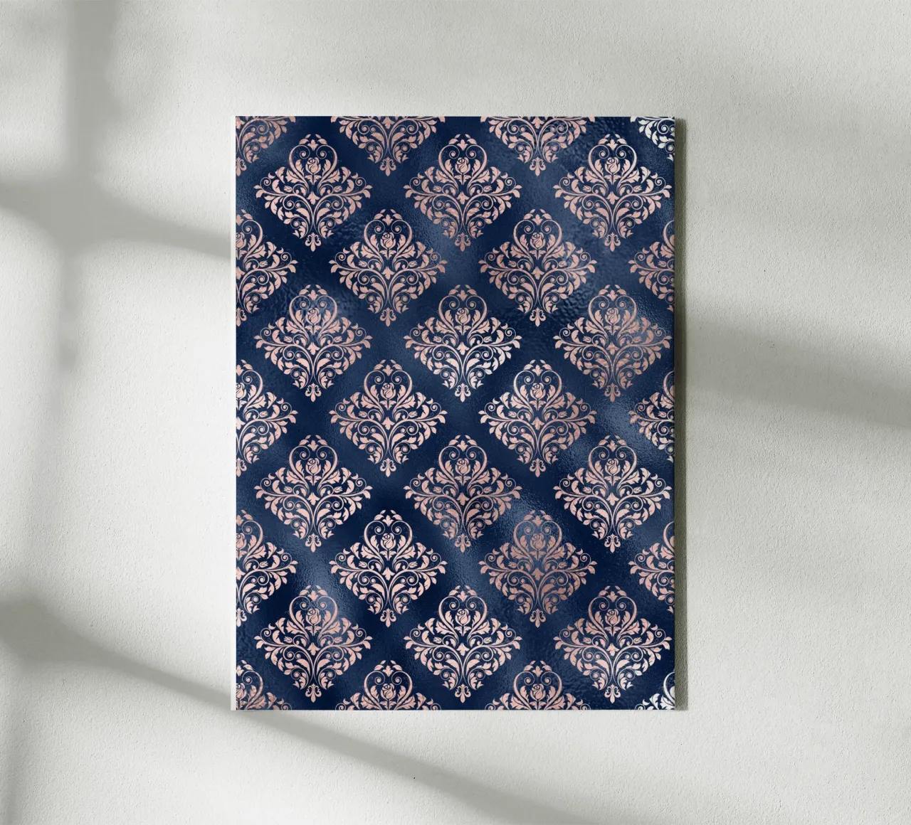 Blush & Navy 15 tela con Cornice a cassetta da Yaso Design & Art