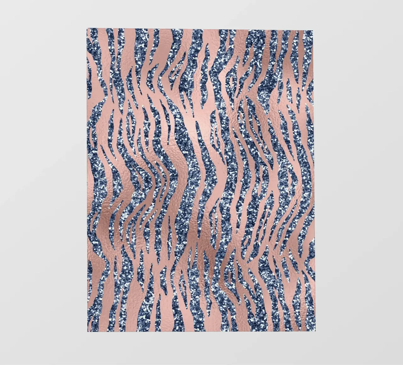 Blush & Navy Animal Pattern 16 telo in pvc da Yaso Design Animal