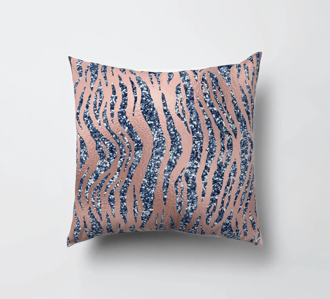 Blush & Navy Animal Pattern 16 cuscino da Yaso Design Animal
