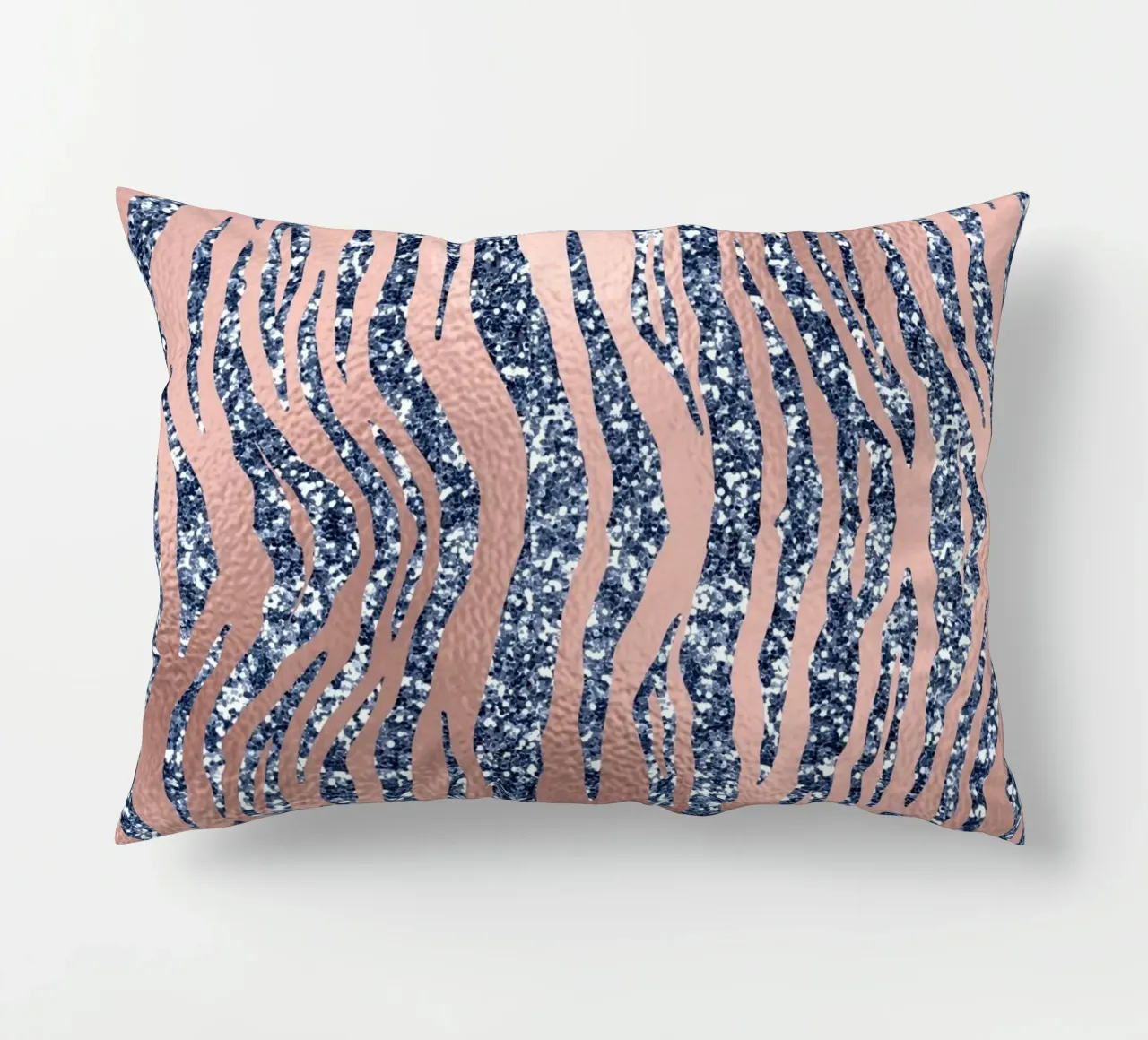 Blush & Navy Animal Pattern 16 cuscino da Yaso Design Animal