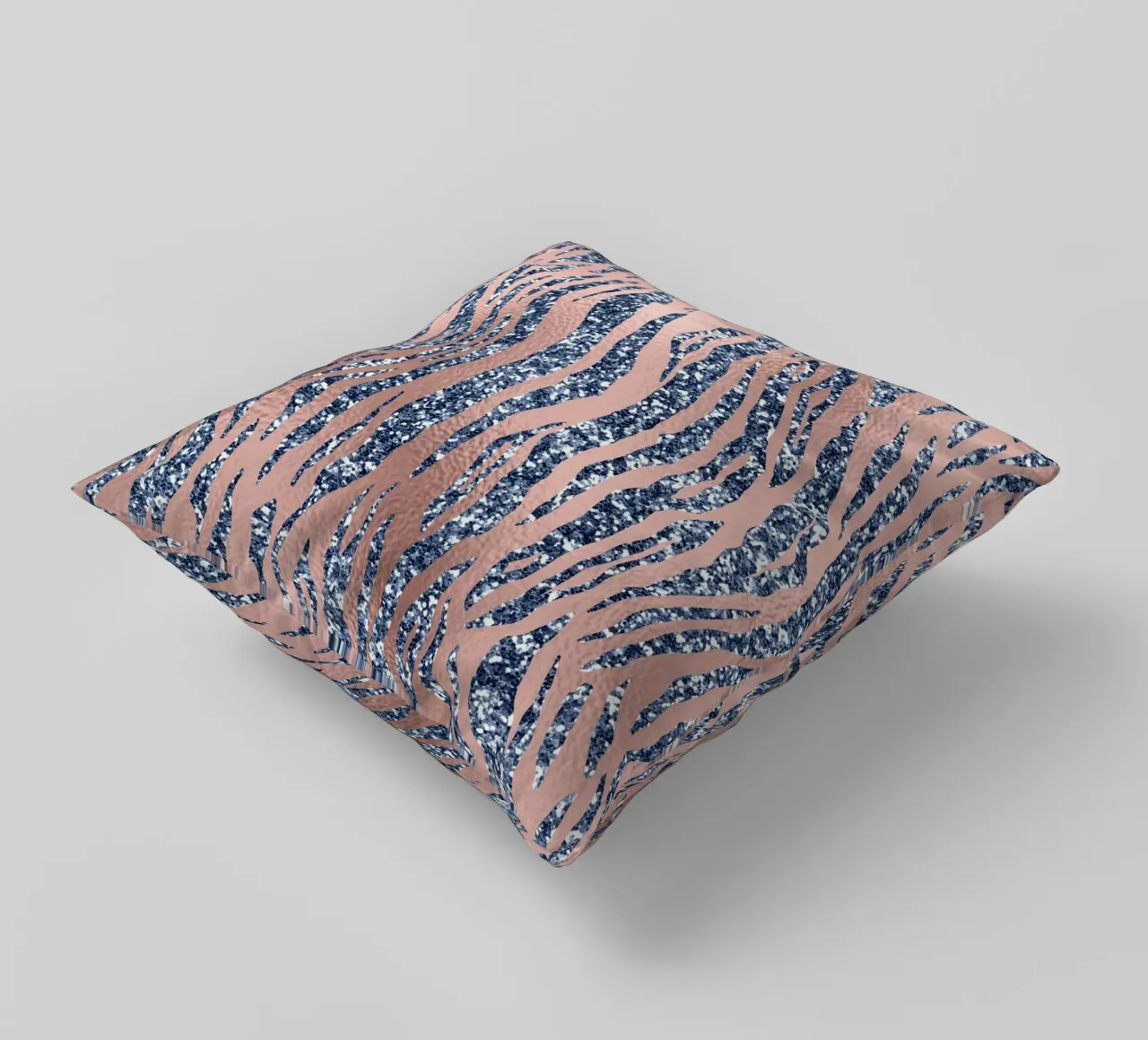 Blush & Navy Animal Pattern 16 cuscino da Yaso Design Animal