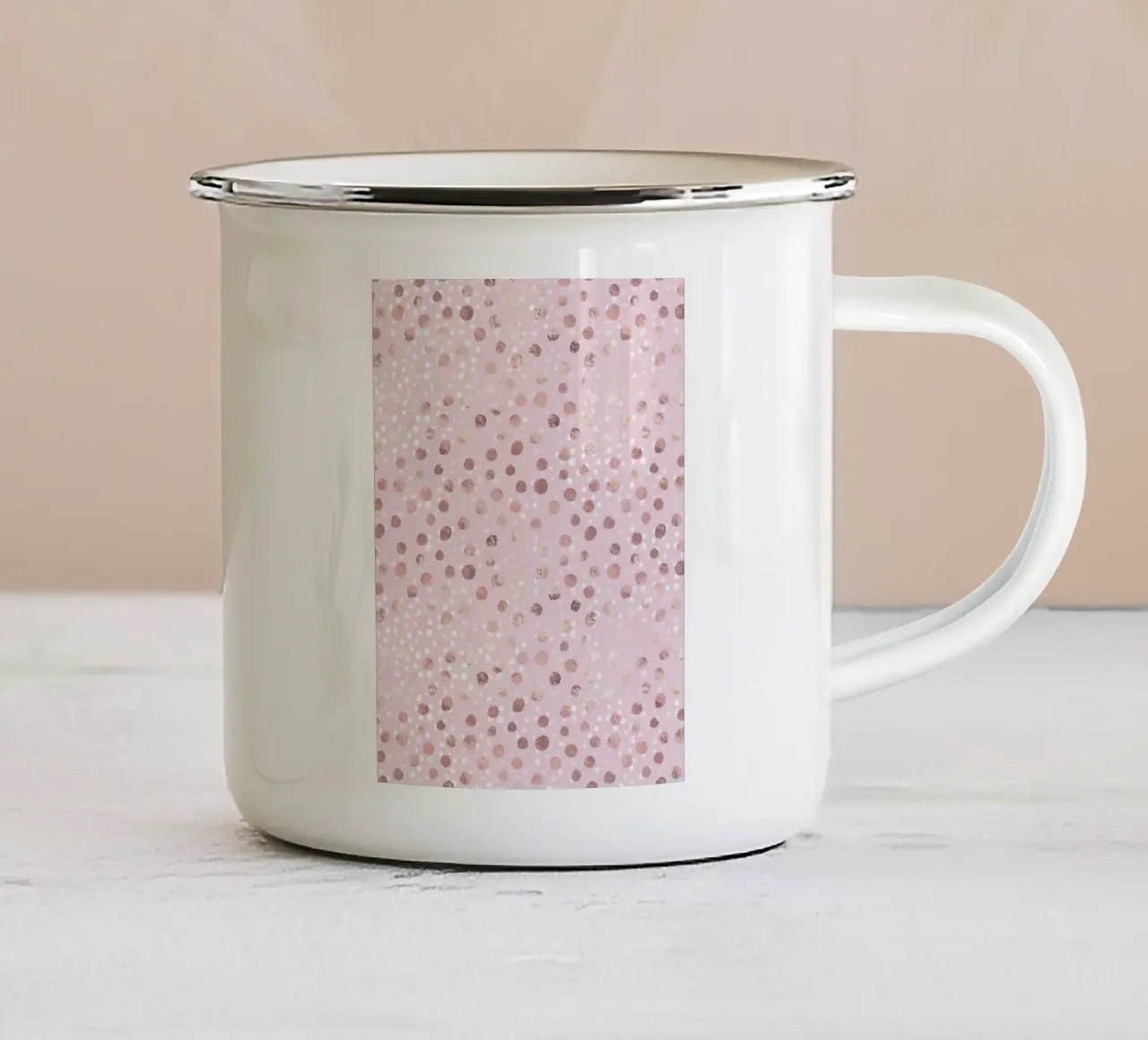 Rosa Rosé Pink Animal Pattern 2 tazza in smalto da Yaso Design Animal