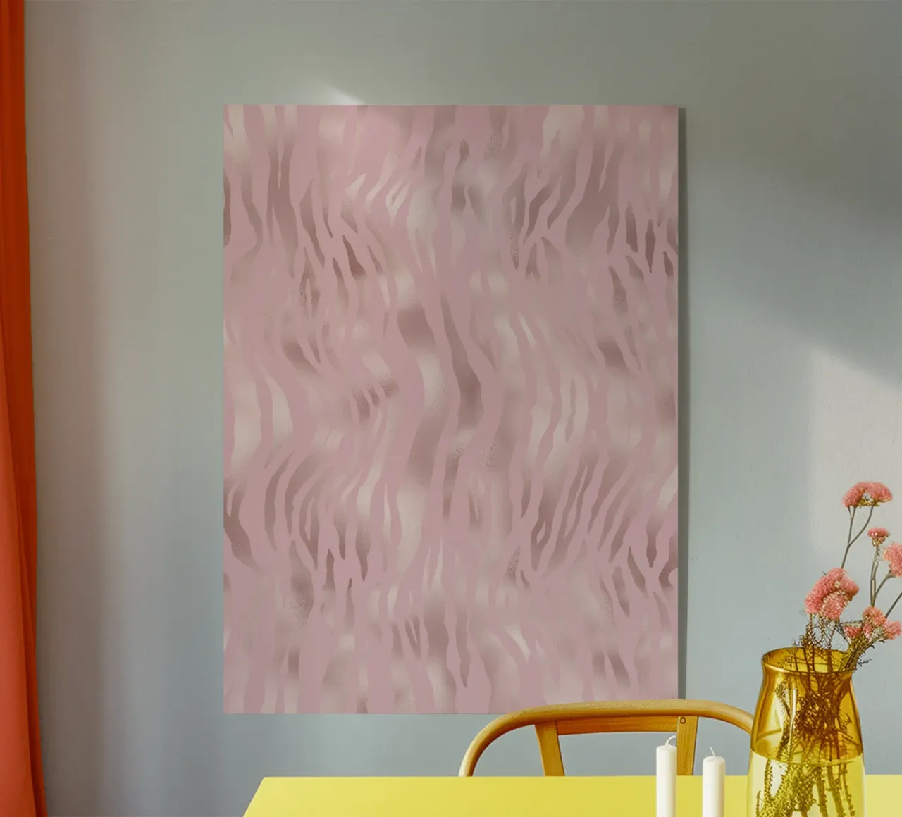 Rosa Rosé Pink Animal Pattern 10 plexiglass da Yaso Design Animal