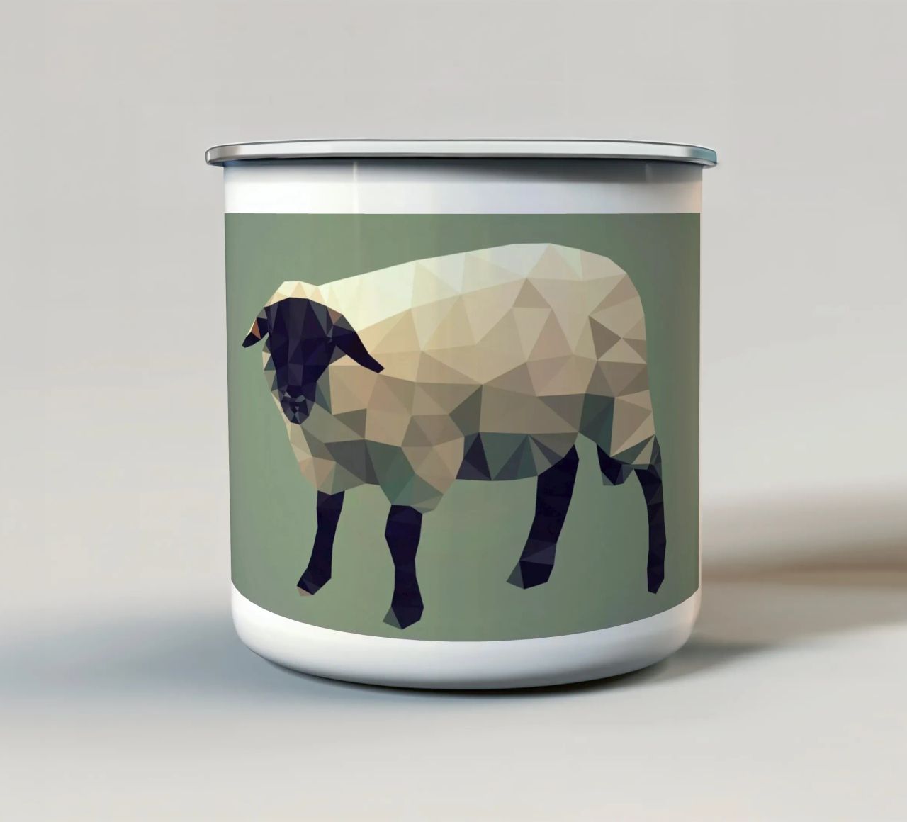 Ovis aries tazza in smalto da Matěj Kašpar Jirásek