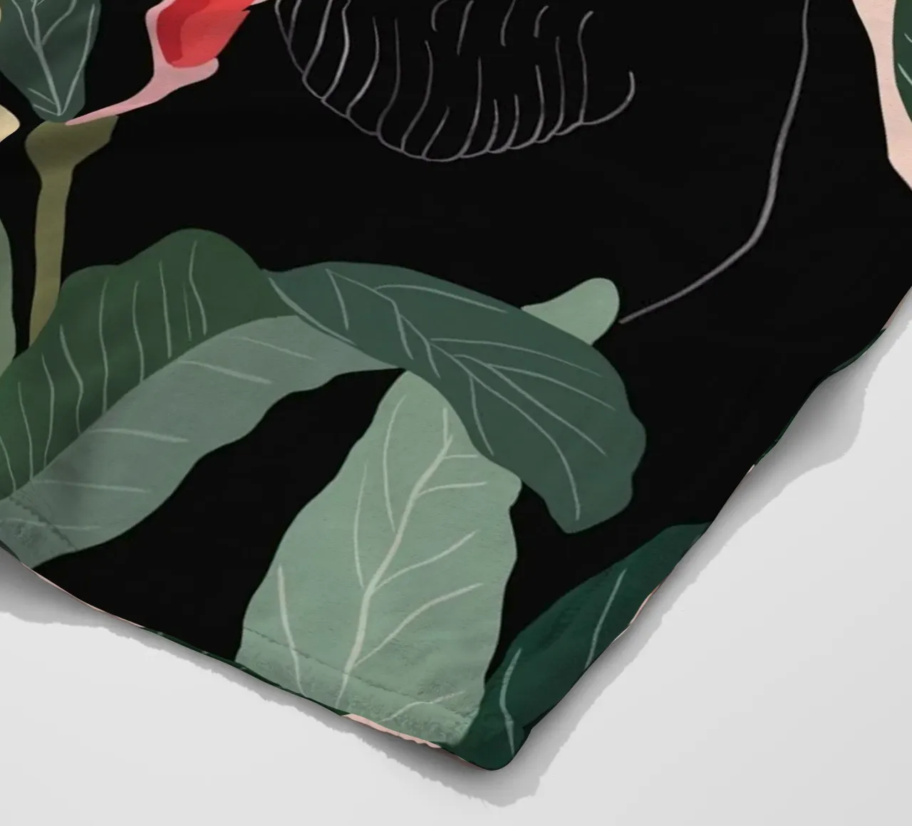 Hidden in the Greenery fleece blanket by ArtsySesta