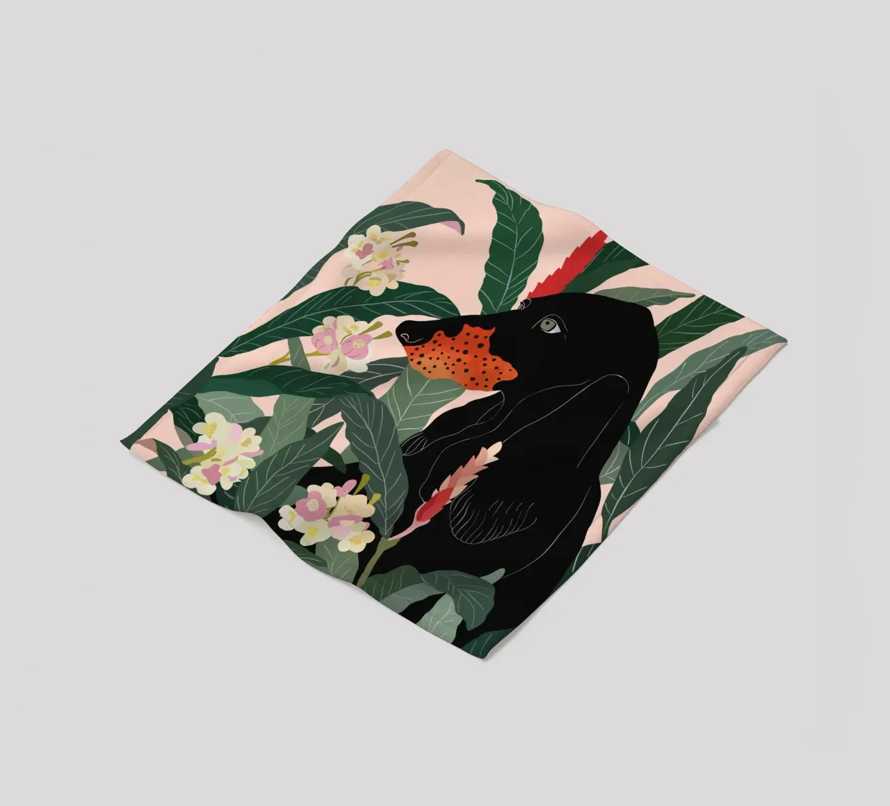 Hidden in the Greenery fleece blanket by ArtsySesta