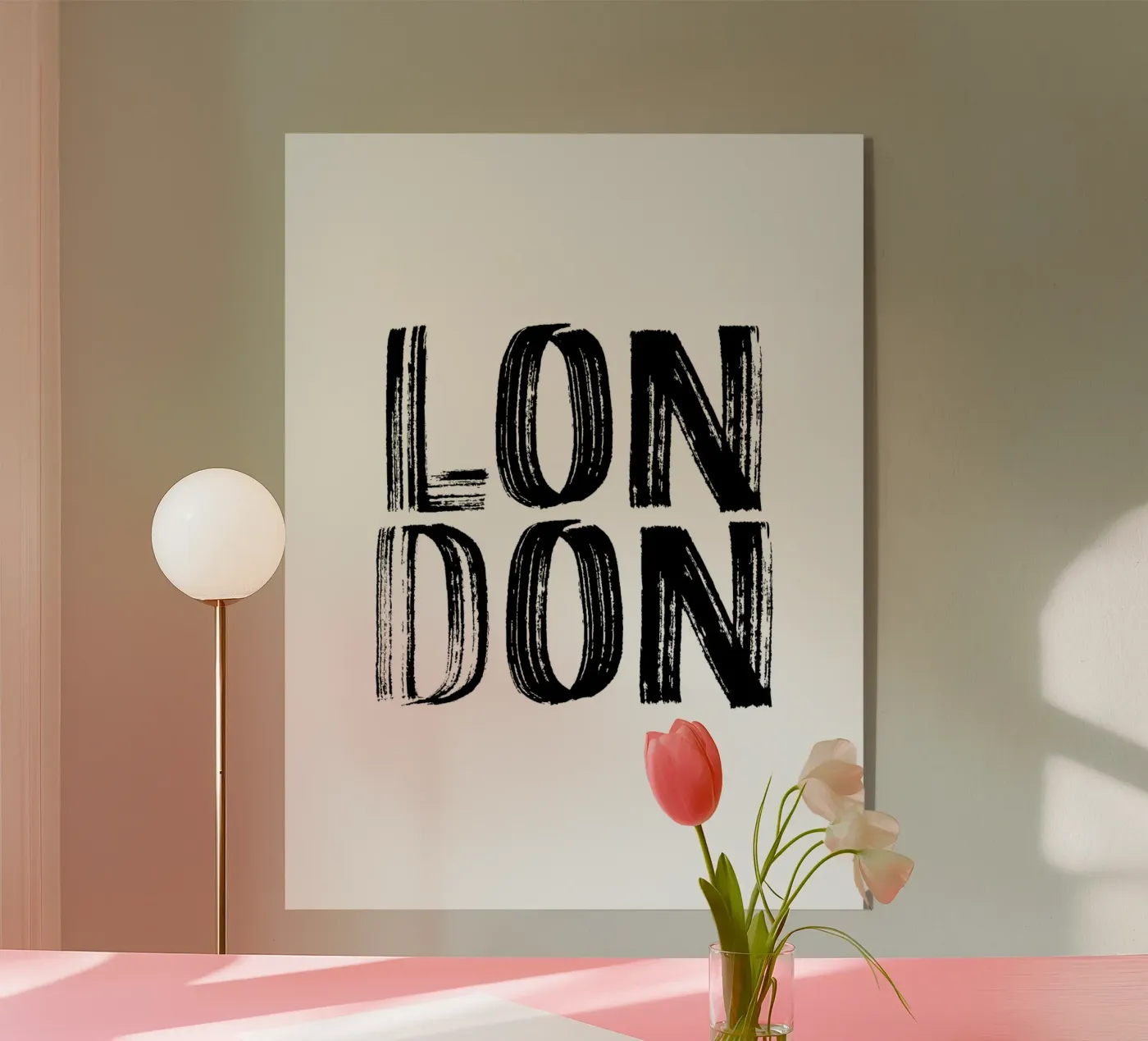 London 5 acrylic glass by The Type Club Tokyo